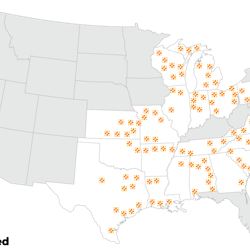 Brightspeed&apos;s proposed U.S. coverage map.