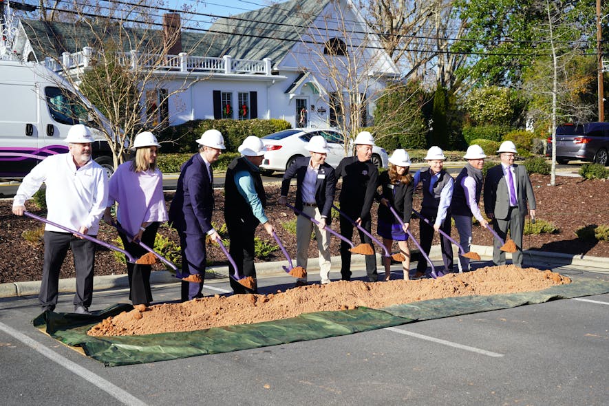 Lumos breaks ground in Clayton, N.C., celebrating the start of its construction process to build its fiber broadband network.